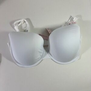 Victoria's Secret Tee SHirt Micro Demi Bra DTM Lo White NWT 36DDD